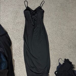 Chic Black Strapless Dress
